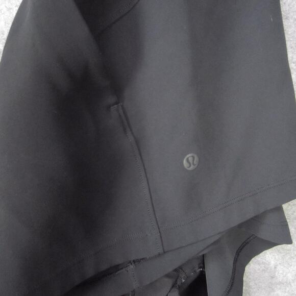 Lululemon Shorts Womens 6 Black Drawstring Waist Pockets Athletic Running Casual - Picture 4 of 6